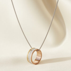 Enamel Spinner Necklace